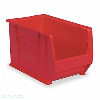 AKRO-MILS F9078 Super Size Bin Red Plastic 12 in, 3AJ61