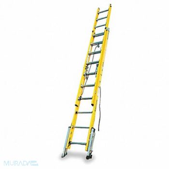 WERNER Extension Ladder Fiberglass 28 ft IAA, 3AZT4