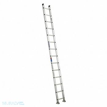 WERNER Ladder 14 ft.H 18-1/8 In W Aluminum, 3AZV1