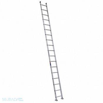 WERNER Ladder 18 ft.H 18-1/8 In W Aluminum, 3AZV3