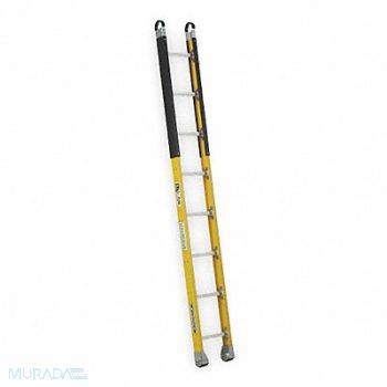 WERNER Manhole Ladder 8 ft.H Fiberglass, 3AZV4