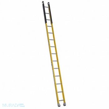 WERNER Manhole Ladder 14 ft.H Fiberglass, 3AZV7