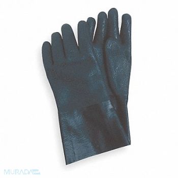 CONDOR D0528 Chemical Resistant Gloves PVC 12 L PR, 3BA51