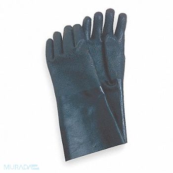 CONDOR D0529 Chemical Resistant Glove PVC 14 L PR, 3BA52