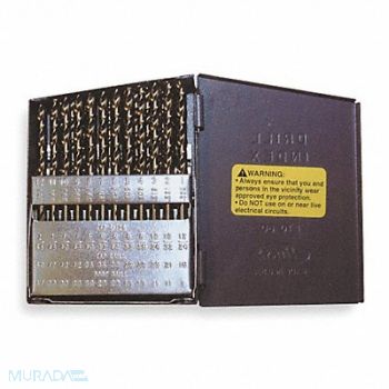 CLE-LINE Screw Machine Drill Bit Set 60pc HSS, 4AK22