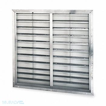 DAYTON Shutter Wall 36 In dbl Pannel White Alum, 4C835