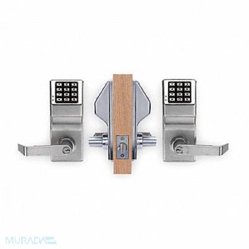 TRILOGY BY ALARM LOCK Electronic Lock Satin Chrome 12 Button, 3CCK7