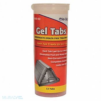 NU-CALGON Condensate Pan Treatment 12 Tabs Red, 3CFR4