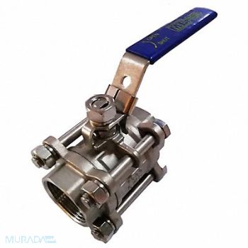 GRAINGER APPROVED SS Ball Valve FNPT 3/8, 3CFU9