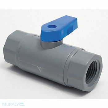 GRAINGER APPROVED PVC Ball Valve Inline FNPT 3/8 in, 3CGK7