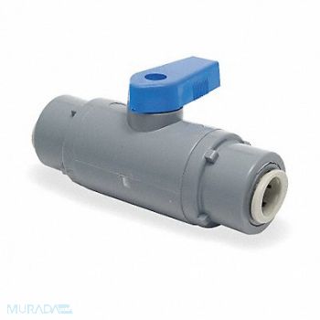 GRAINGER APPROVED PVC Ball Valve Push to Connect 3/8 in, 3CGL4
