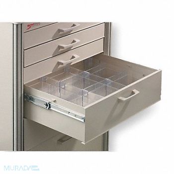 METRO Drawer Divider Kit 5-1/2 H Clear, 3CWE9
