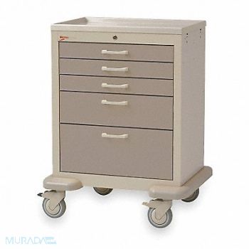 METRO Medical Cart Steel/Polymer Lt./Dk.Taupe, 3CWF1