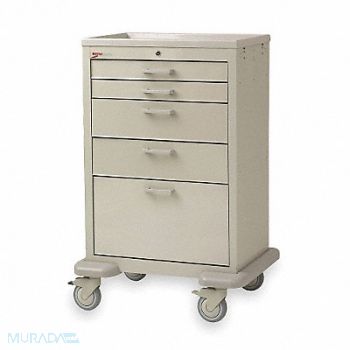 METRO Medical Cart Steel/Polymer Light Taupe, 3CWH4