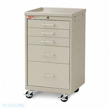 METRO Compact Cart Steel/Polymer Light Taupe, 3CWH9