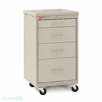 METRO Compact Cart Steel/Polymer Light Taupe, 3CWJ5