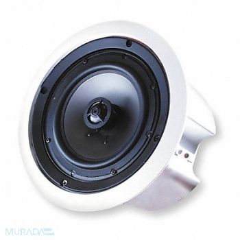 SPECO TECHNOLOGIES Enclosed Speaker White 6 1/2 In PK2, 3CWT6