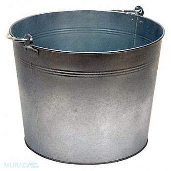 GRAINGER APPROVED Bucket Steel Silver Open Head, 3CYL1