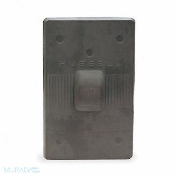 HUBBELL Wtherprf Wll Plt Stnd Gray 1Gng Lt Txtr, 3D012