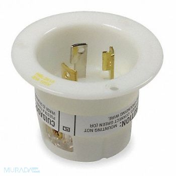 HUBBELL Flanged Locking Inlet Industrial 30, 3D642