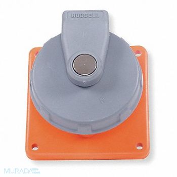 HUBBELL WT Pn Slv Rec Orange 60 A 3Pl Three, 6C585