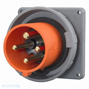 HUBBELL IEC Pin and Sleeve Inlet 100A 125/250V, 3D129