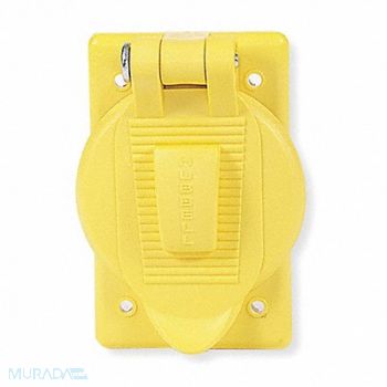 HUBBELL WIRING DEVICE-KELLEMS Cover Weatherproof Yellow, 3D280
