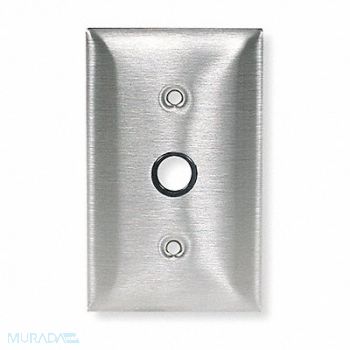 HUBBELL WIRING DEVICE-KELLEMS Plate Wall 1 Gang Silver, 3D435