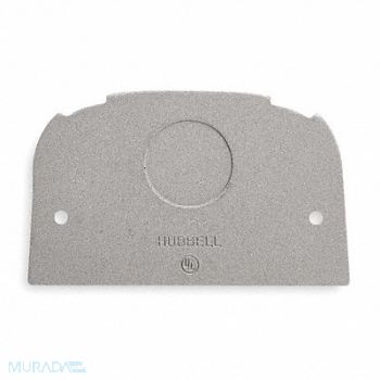 HUBBELL WIRING DEVICE-KELLEMS Above Floor Fitting Aluminum Round, 3D458