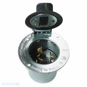 HUBBELL Flg LckInl 50 A Metallic Non-NEMA Steel, 3D734