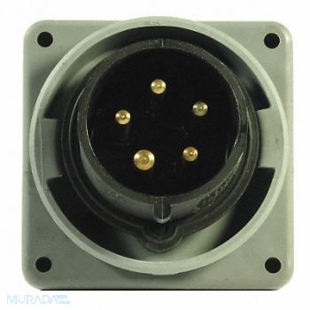 HUBBELL IEC Pin and Sleeve Inlet 20A 347/600V, 3D848