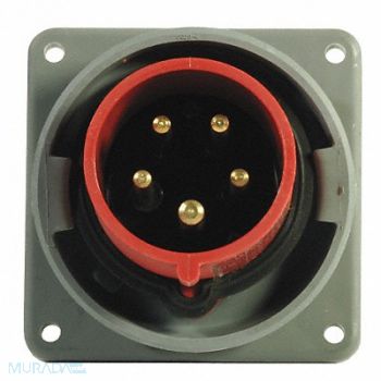 HUBBELL IEC Pin and Sleeve Inlet 63A 220-240V, 3D922