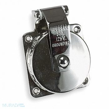 HUBBELL Flanged Locking Inlet Marine 30, 3D954