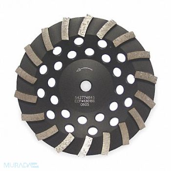 HUSQVARNA Diamond Sgmnt Cup Wheel Turbo 7x5/8-7/8, 3DPZ4