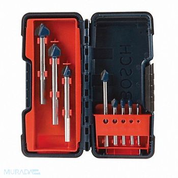 BOSCH Glass Stone Tile Drill Set 8pc Carb Tip, 3DRN1