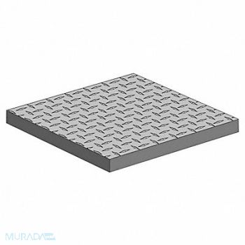 GRAINGER APPROVED Plate Stock Aluminum 24 in Overall L, 3VXC7