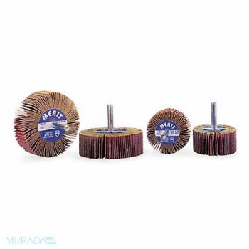 MERIT Flap Wheel 1 in Dia 1 in W P80 Grit, 3DU84