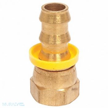 CONTINENTAL Push on Fitting 1/2 x1/2 BarbxFlare, 3DVD5