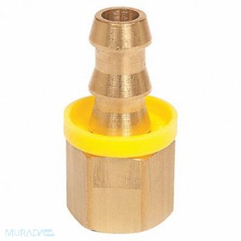 CONTINENTAL Push on Hose Fitting 1/2 x1/2 BarbxNPTF, 3DVD1