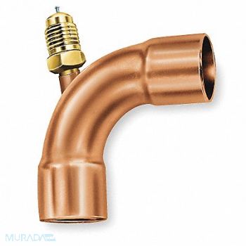 JB INDUSTRIES 1/4 Access Valve 90 Brass/Copper, 3DWZ5