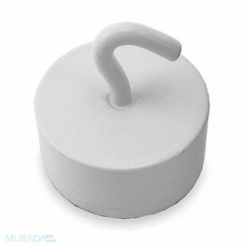 GRAINGER APPROVED Single Point Hook Neodymium White 61 lb., 3DXZ4