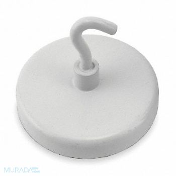 GRAINGER APPROVED Single Point Hook White Ceramic 26 lb., 3DXZ5