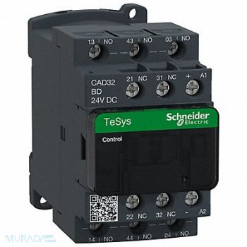 SCHNEIDER ELECTRIC H2714 IEC Control Relay 3NO/2NC 24VDC 10A, 3EA26