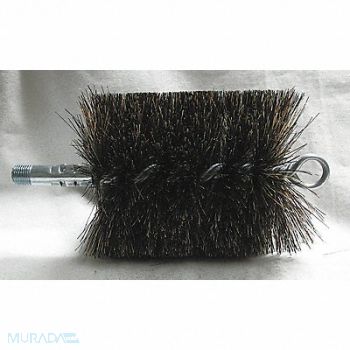 TOUGH GUY Flue Brush Dia 4 1/2 1/4 MNPT Length 8, 3EDD5