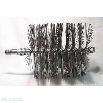 TOUGH GUY Flue Brush Dia 4-1/2 1/4 MNPT 7-1/2 In L, 3EDJ1