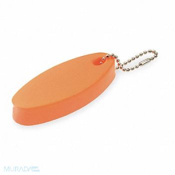 LUCKY LINE PRODUCTS Key Float with Ball Chain Orange, 3EGN9