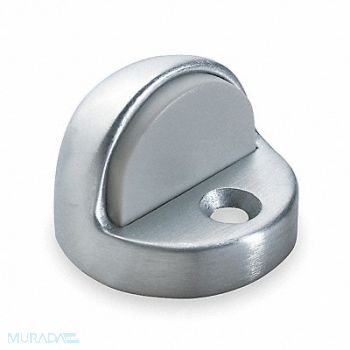 ROCKWOOD Dome Door Stop Floor Mount Satin Chrome, 3EHF1