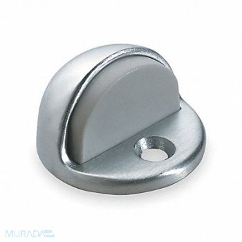 ROCKWOOD Dome Door Stop Satin Chrome Dia 2 In, 3EHF2