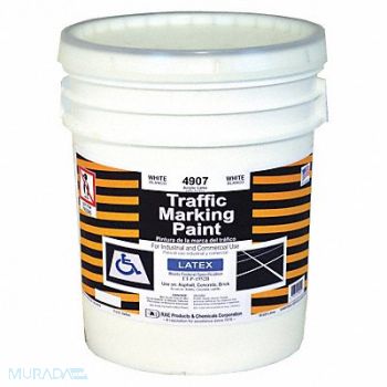 RAE Traffic Zone Marking Paint 5 gal White, 3EHH9