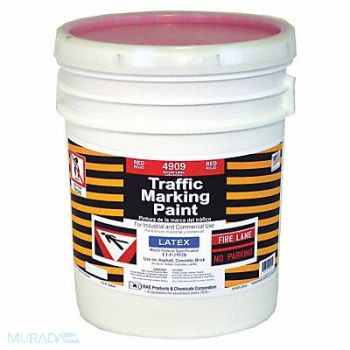 RAE Traffic Zone Marking Paint 5 gal Red, 3EHJ2